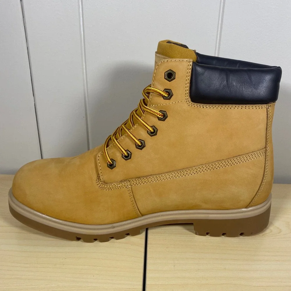 NEW Smiths American 6 Inch Classic Wheat Leather Work Lug‎ Boots Mens Size 12